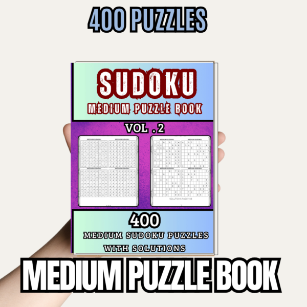 SUDOKU -VOL.2- ( Medium Puzzle Book )