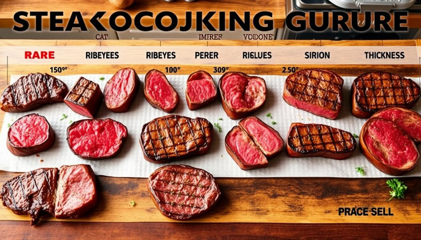 Steak Cooking Chart