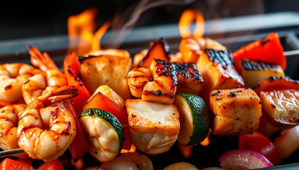 Grilled Seafood Kabobs